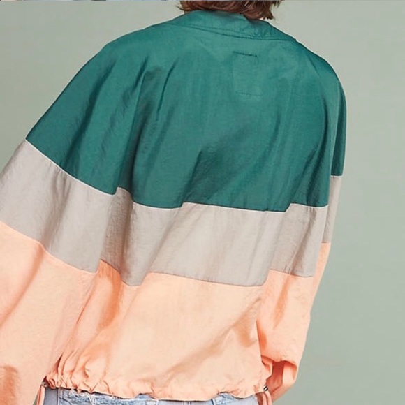 Anthro Elevensens Colorblock Windbreaker - Picture 2 of 6